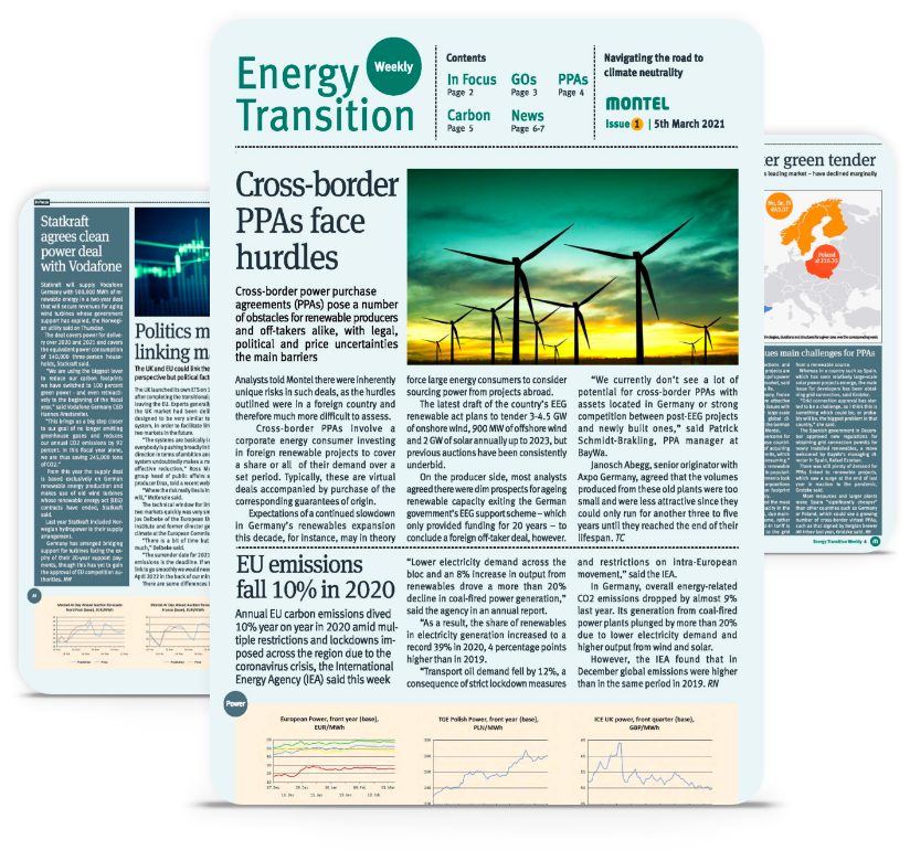 Download latest edition of Energy Transition Weekly
